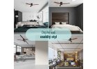 Noaton 15132BD Zoya, tmavě hnědá, stropní ventilátor se světlem - moderní