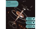 Noaton 15132BD Zoya, tmavě hnědá, stropní ventilátor se světlem - DC motor