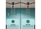 Noaton 15132BD Zoya, tmavě hnědá, stropní ventilátor se světlem - zimní chod