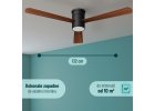 Noaton 15132BD Zoya, tmavě hnědá, stropní ventilátor se světlem - rozměry světla