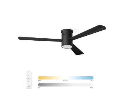 Noaton 15132BB Zoya, černá, stropní ventilátor se světlem - hlavní
