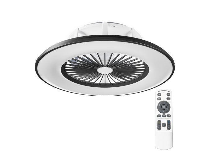 Deckenventilator mit Licht 11056BR Vega, schwarz