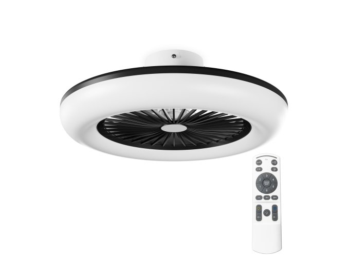 Deckenventilator mit Licht, Callisto, schwarz - main