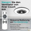 Deckenventilator mit Licht 11056BR Vega, schwarz