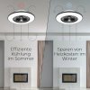 Deckenventilator mit Licht 11056BR Vega, schwarz