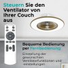 Deckenventilator mit Licht 11056CR Vega, kaffeebraun