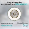 Deckenventilator mit Licht 11056CR Vega, kaffeebraun