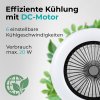 Deckenventilator mit Licht, Callisto, schwarz - Effiziente Kühlung mit DC-Motor