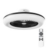 Deckenventilator mit Licht, Callisto, schwarz - main
