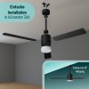 Deckenventilator Noaton 14132BBD Canis - Installation