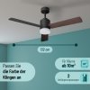 Deckenventilator Noaton 14132BBD Canis - Raumgröße