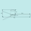 Deckenventilator Noaton 16132BBD Rhea - Abmessungen
