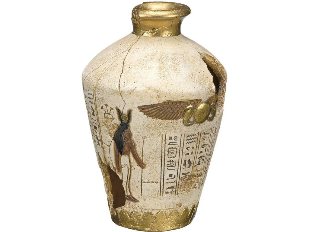 Kvalitná dekorácia do všetkých typov akvárií Nobby Egyptian Jar - Egyptská nádoba 12x12x17,5cm