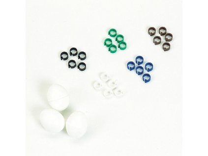 Plastové krúžky pre hrdličky Nobby 50ks, 8mm