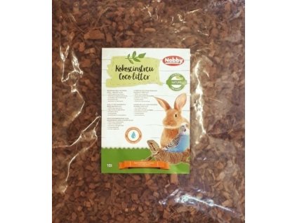 Materiál na výstavbu hniezd pre papagáje a vtáky kokosová podstielka v 10l balení