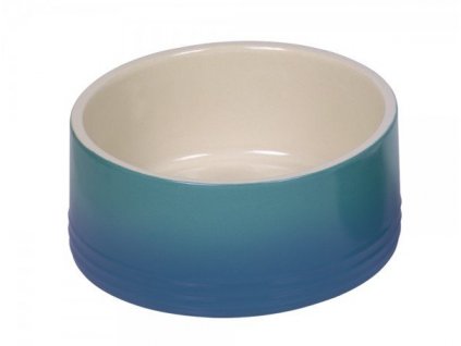 Keramická miska pre psy a mačky Nobby Gradient v modrej farbe a objemom 1100ml