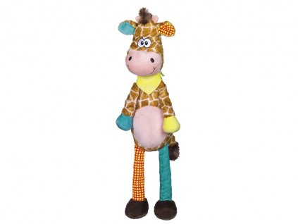 Kvalitná jemná plyšová hračka pre psy a šteniatka s pískatkom Nobby Žirafa o veľkosti 56cm