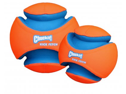 Skvelá lopta pre psov s ľahkým úchopom pre divokú hru Chuckit Kick Fetch S