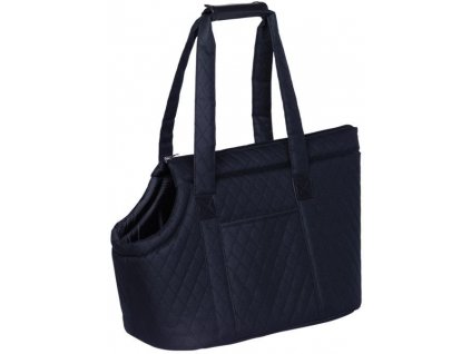 Pohodlná prepravná taška pre mačky a malé psy s odnímateľným dnom Nobby Rata vo farbe - čierna