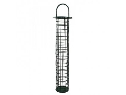 Kvalitný kovový krmný stĺp pre voľne žijúce vtáky s možnosťou naplnenia lojovými guľami Nobby zelená