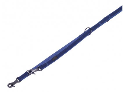 Látkové prepínacie modré vodítko pre psov v unikátnom dizajne Nobby Linen Deluxe XS-S