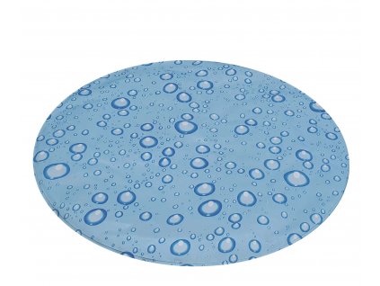 Podložka na ochladenie psov a mačiek v lete Nobby Bubble Disk M v modrej farbe so vzorom bubliniek