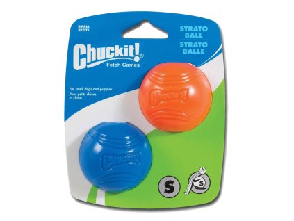 Odolná lopta z prírodnej gumy s perfektným odrazom pre psov Chuckit Strato Ball M 2ks