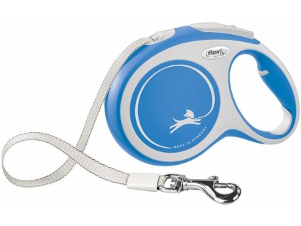 Moderné samonavíjacie vodítko pre psy do 50kg Flexi Comfort L modrá s páskou 8m