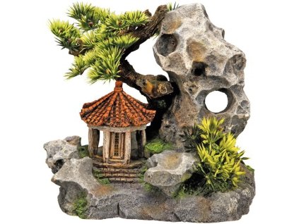 Kvalitná dekorácia do všetkých typov akvárií Nobby Temple on Cliff - Chrám na útese 19cm