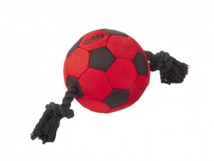 Futbalová loptička z robustného nylonu s lanom vo vnútri pre väčších psov Nobby TPR 35cm