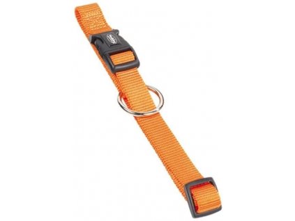 Základný obojok pre psov vyrobený z odolného nylonu Nobby Classic L-XL v oranžovej farbe