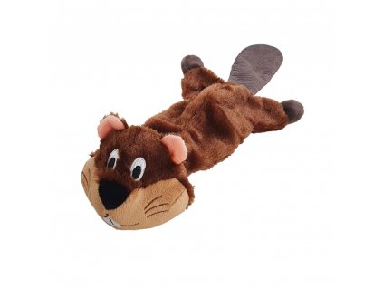Kvalitná hračka pre psy z plyšu a látky s pískatkom a šuštivým telom Nobby Pes o dĺžke 45cm