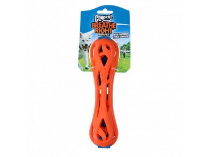 Vzdušná hračka pre psy z tvrdeného plastu vhodná na aportovanie Chuckit Breathe Right Bumper