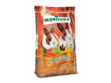 Prémiové krmivo pre zakrslé králiky a zajace Manitoba Coniglietto 15kg