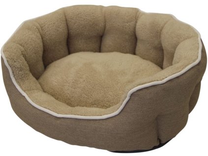 Pelech pre psa vyrobený z kvalitného plyšu so šírkou 53cm v hnedej farbe Nobby Classic Brenta