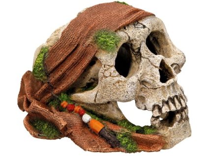 Kvalitná dekorácia do všetkých typov akvárií Nobby Pirate Skull - Pirátska lebka 17,5x13,8x11,2cm