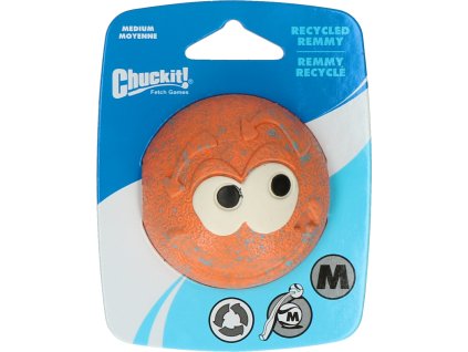 Zábavná loptička pre psov z prírodného recyklovaného materiálu Chuckit Med Remmy M 1ks