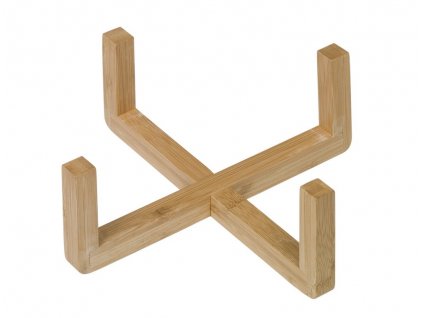 Protišmykový drevený držiak na misky pre psov a mačky Nobby Bamboo Ø18,5cm