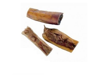 Prírodné pamlsky pre psov - sušená hovädzia koža z hlavy Nobby Nature v balení 250g