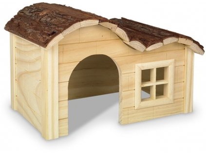 Drevený dom z jedľového dreva pre hlodavce vhodná pre nerušený odpočinok Nobby Jessi 42,5x27x22cm