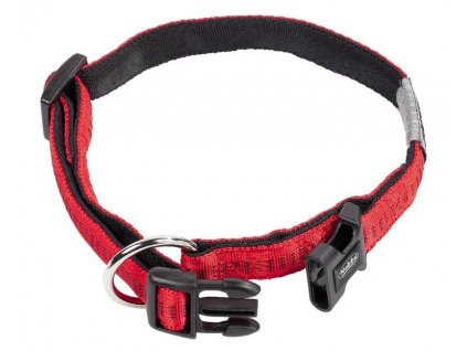 Nylonový obojok pre psa pre obvod krku 20-30cm Nobby Soft Grip XS v červenej farbe