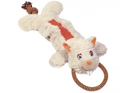 Kvalitná plyšová hračka pre psy s lanom a všitým lanom Nobby Plyšový hlodavec 59cm