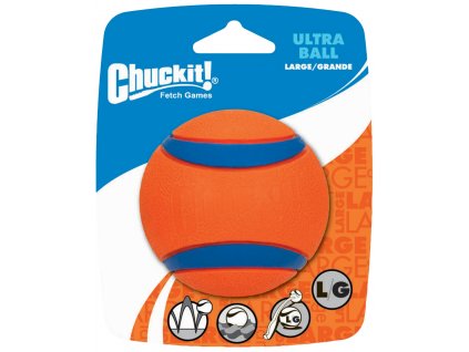 Lopta z prírodnej gumy pre psov s perfektným odrazom Chuckit Ultra Ball L