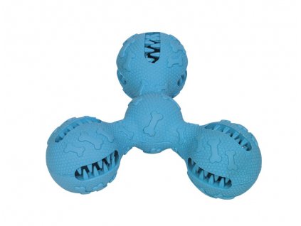 Gumená hračka pre psov na čistenie zubov Hviezdica modrá 15cm