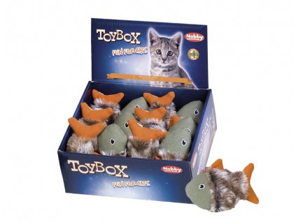 Látková hračka pre mačky s japonským catnipom Nobby 13cm 12ks