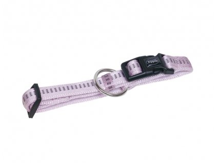 Nylonový obojok pre psa pre obvod krku 20-30cm Nobby Soft Grip XS v ružovej farbe