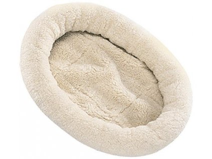 Jednoduchý nadýchaný pelech pre mačky Nobby s rozmermi 51x61cm v béžovej farbe