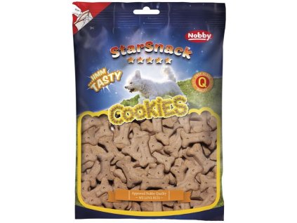 Pochúťka pre malé a stredné plemená psov v tvare kostičiek Nobby Cookies Lamb'n Rice 500g