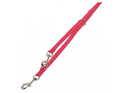 Vodítko pre psy s možnosťou prepnutia na 3 rôzne dĺžky z nylonu Nobby Classic M-L 2m červená