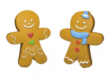 Vianočná hračka pre psy s pískatkom z latexu Nobby Gingerbread Man 6ks o dĺžke 20cm